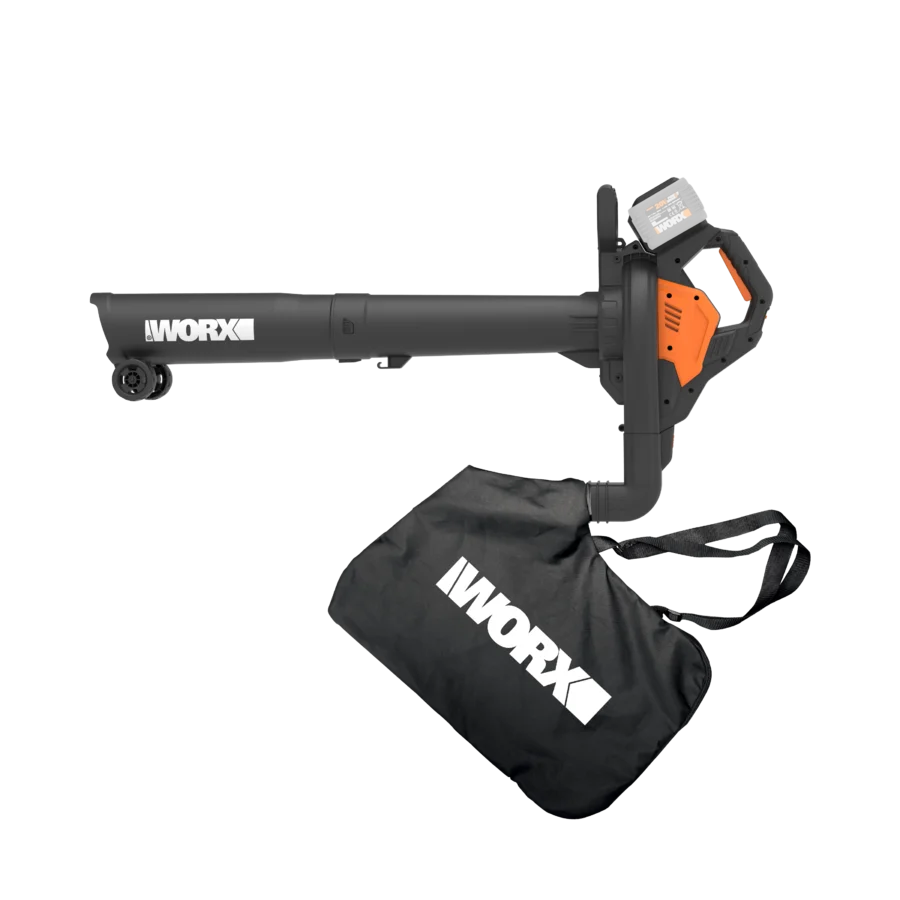 Aspirateur souffleur broyeur sur batterie WORX vendu sans batterie