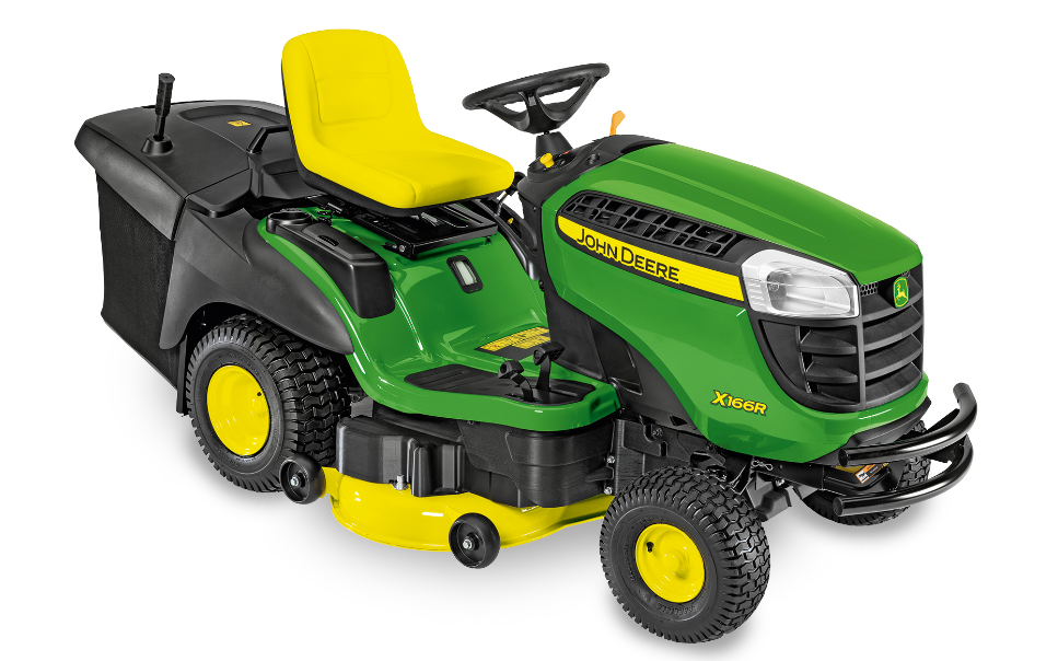 John Deere X166R – Premium avec Ramassage | Équivalent Série X350 | Puissance & Confort